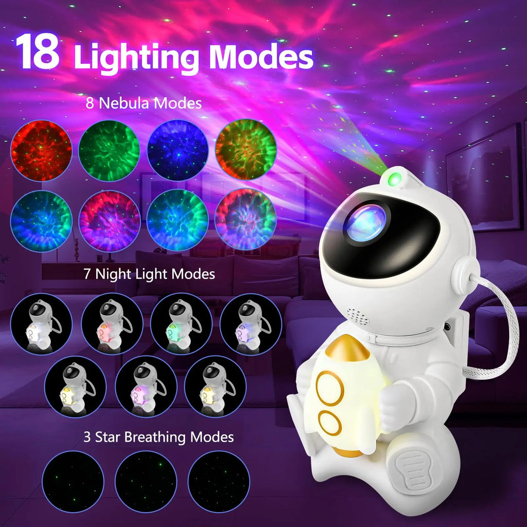 Cosmic Dream Star Projector Lamp – Con/Senza Bluetooth 💫🌙
